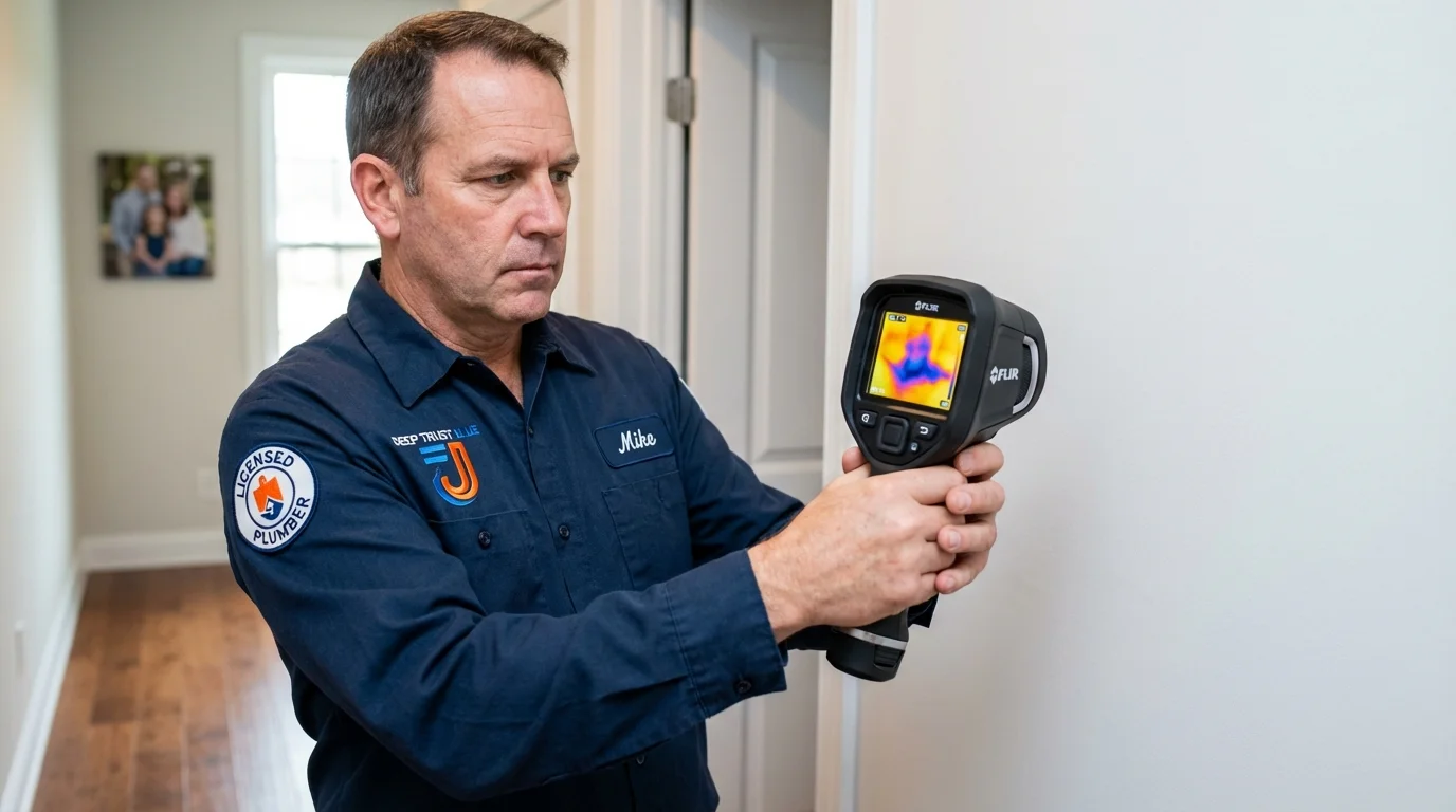 Thermal imaging leak detection by Johns Plumbing LLC in Crisfield